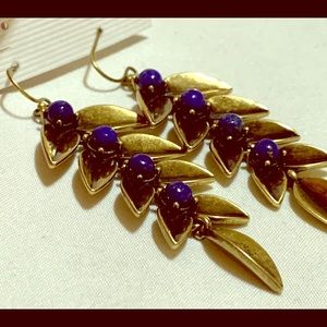 Giles and Brother x Anthropology Leaf Earrings